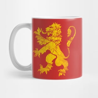 Gold Lion Rampant Mug
